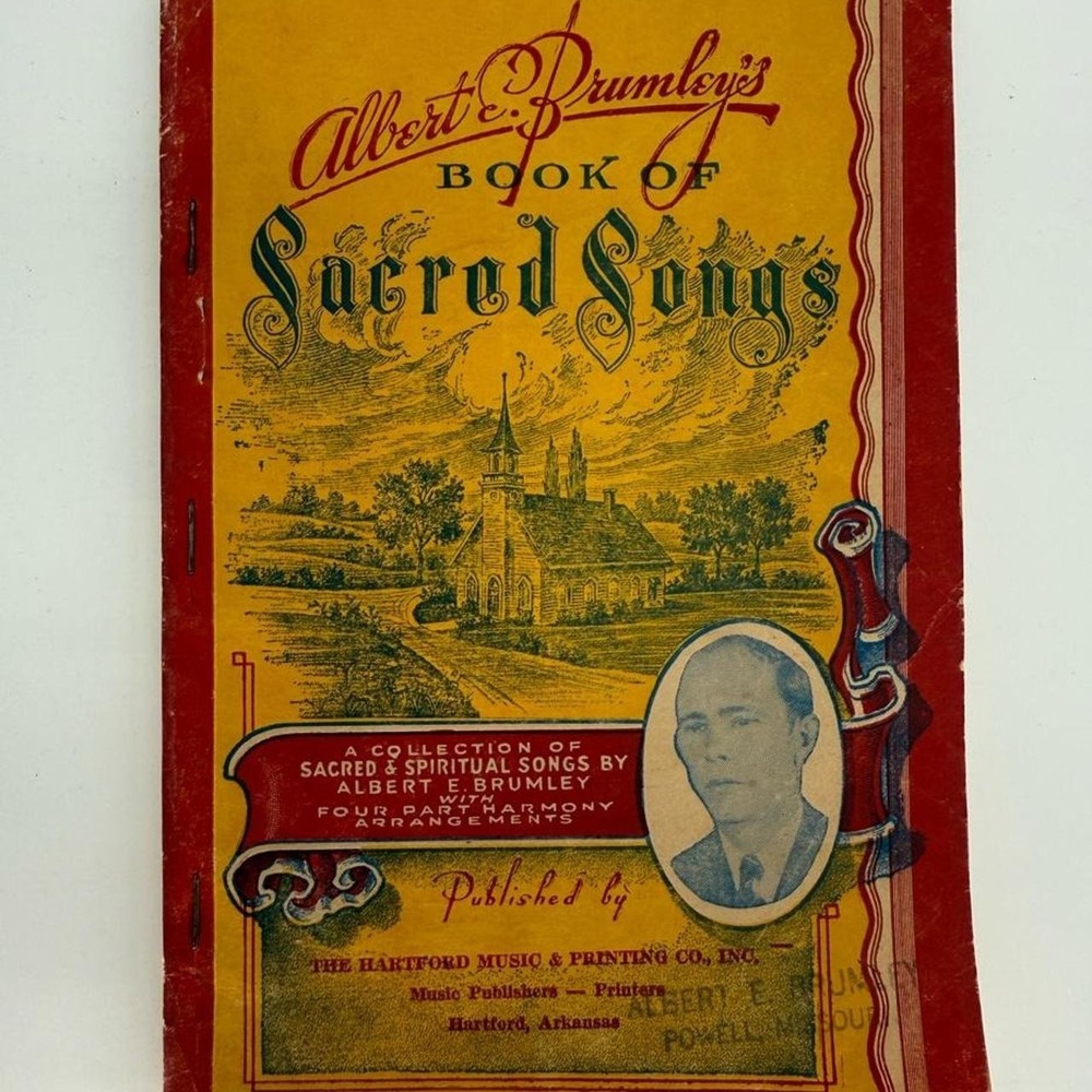 Albert E Brumley Book of Sacred Songs Vintage 1944 Gospel Hymnal Sheet Music